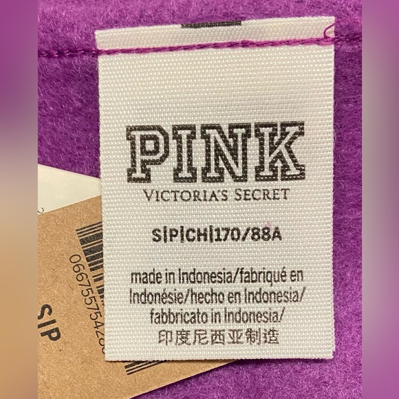 Pink - Fleece Cropped Sweatshirt (NWT) - Picture 3 of 4